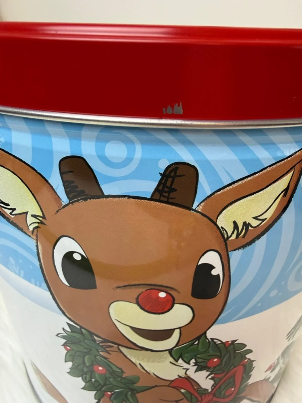 Rudolph Red Noised Reindeer 9” Gift Tin